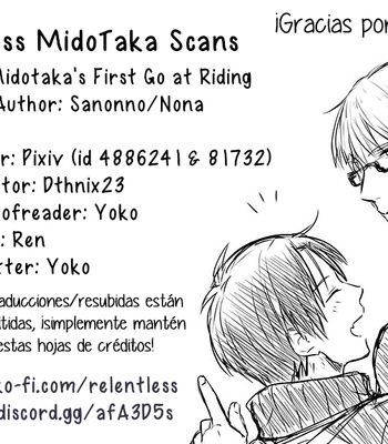 [Sanonno (Nona)] MidoTakao’s First Go At Riding – Kuroko no Basuke dj [Español] – Gay Manga sex 15