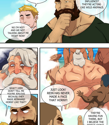 [Ducka] Pool Party Boys 2 – Braum X Reinhardt [Eng] – Gay Manga sex 6