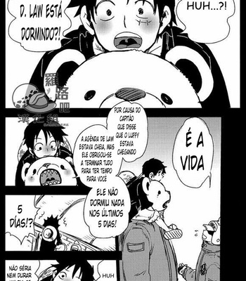 Gay Manga - [S+y (Yumiya)] Trafalgar wa Gomugomu no Yume o Miru ka? – One Piece dj [Pt-Br] – Gay Manga