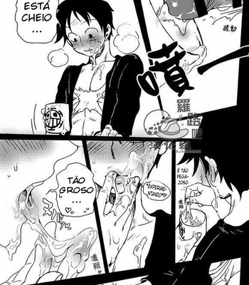 [S+y (Yumiya)] Trafalgar wa Gomugomu no Yume o Miru ka? – One Piece dj [Pt-Br] – Gay Manga sex 14