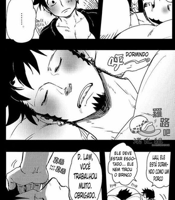 [S+y (Yumiya)] Trafalgar wa Gomugomu no Yume o Miru ka? – One Piece dj [Pt-Br] – Gay Manga sex 3