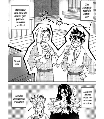 [Metoc] Tipsy act in hot spring – Dr. Stone dj [Español] – Gay Manga sex 3