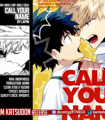 [lapin] CALL YOUR NAME – My Hero Academia dj [Esp] – Gay Manga sex 40