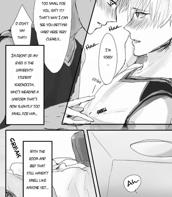[Hankashi] University Students KuroKi – Kuroko no Basket dj [Eng] – Gay Manga sex 12