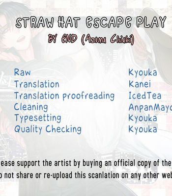 [END (Azuma Chiaki)] Straw Hat Escape Play – Attack on Titan dj [Eng] – Gay Manga sex 27