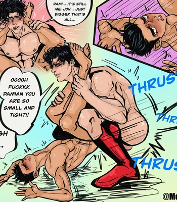 [Meat2Go/ JustTheMeat] (DC Comics, Super-Sons) Jon x Damian – Gay Manga sex 4