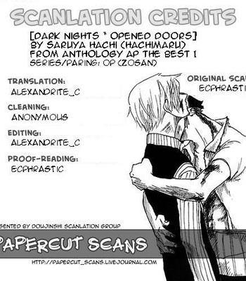[Saruya Hachi (Hachimaru)] One Piece dj – Dark Nights Opened Doors [Eng] – Gay Manga sex 11