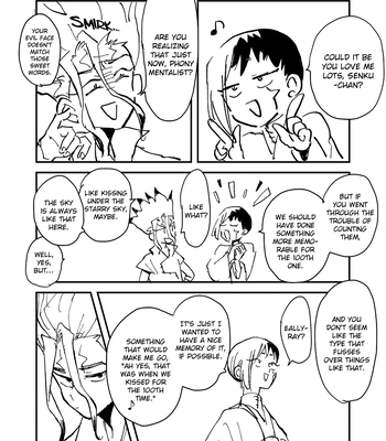 [Katasumi monooki/ Amayuki] SenGen no 100kai kiss suru toko mitai Hon – Dr. Stone dj [Eng] – Gay Manga sex 29