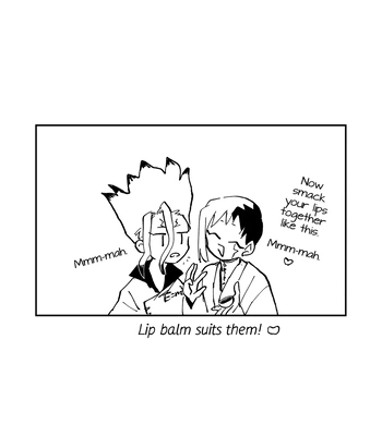 [Katasumi monooki/ Amayuki] SenGen no 100kai kiss suru toko mitai Hon – Dr. Stone dj [Eng] – Gay Manga sex 36
