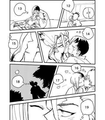 [Katasumi monooki/ Amayuki] SenGen no 100kai kiss suru toko mitai Hon – Dr. Stone dj [Eng] – Gay Manga sex 9