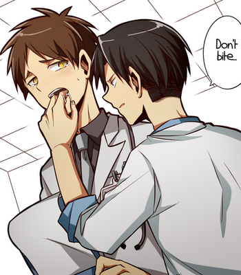 Hospital AU – Shingeki no Kyojin dj [Eng] – Gay Manga sex 10