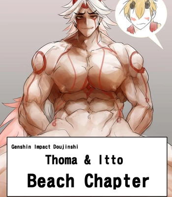 Gay Manga - [Hai manga] Thoma & Itto Beach Chapter – Genshin Impact dj [Eng, CN] – Gay Manga