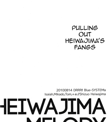 [Blue-System/ Yuhshiki] Heiwajima Melody – Durarara dj [Eng] – Gay Manga sex 18