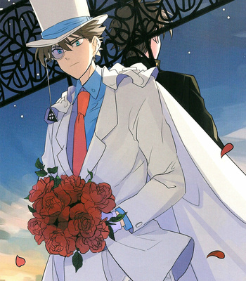 Gay Manga - [MITSUBACHI CYCLON (NyonNyon)] Yoake no Tobari – Detective Conan dj [Eng] – Gay Manga