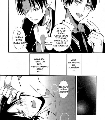 [COCO SUSUGU] Koyoi Haikyo de Futarikiri – Shingeki no kyojin dj [Esp] – Gay Manga sex 14