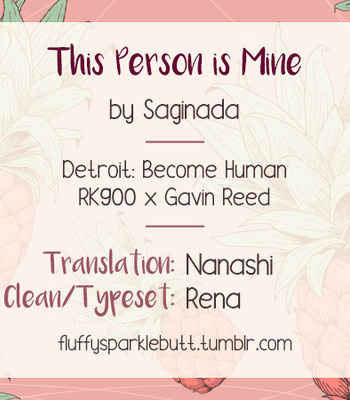 [Saginada] This Person is Mine – Detroit Become Human dj [Eng] – Gay Manga thumbnail 001