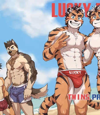 [KUMAK.COM (KUMAK)] Lucky Boys – Twins Prank [Eng] – Gay Manga sex 2