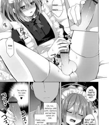 [Akasa Tanu] SmaPho Bakibaki Wabi Maid – Dressed as a Maid for Breaking His Phone [Eng] – Gay Manga sex 7