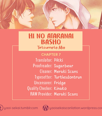 [TATSUMOTO Mio] Hi No Ataranai Basho – Vol.02 [Eng] – Gay Manga sex 87