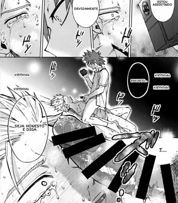 [YS (Satou)] Kiribaku Ga “Namahousou de Kaodashi Jikkyou Play” Suru Hon – Boku no Hero Academia dj [portuguese] – Gay Manga sex 12
