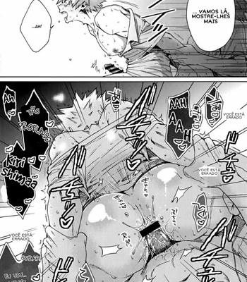 [YS (Satou)] Kiribaku Ga “Namahousou de Kaodashi Jikkyou Play” Suru Hon – Boku no Hero Academia dj [portuguese] – Gay Manga sex 6