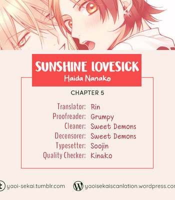 [HAIDA Nanako] Sunshine Lovesick [Eng] – Gay Manga sex 128
