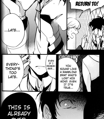 [Magaimonoyasoinabashiten (Esukichizuru)] Persona 4 dj – The End Of The World Volume 3 [Eng] – Gay Manga sex 101