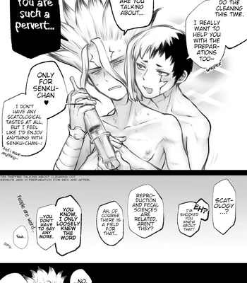 [Uso293 (Sasakure)] Te mo Ashi mo Denai ne (Bonus Chapter) – Dr.STONE dj [Eng] – Gay Manga sex 29
