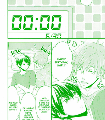 [Sansyokusabo] Free! dj – Birthday ver. Makoto [Eng] – Gay Manga sex 5