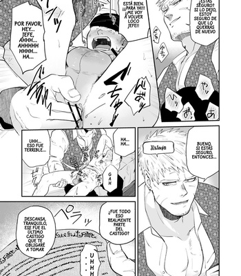 [Bou Zukan (kemukemuke)] Dungeon de Dojitta Shinjin Bouken-sha ga Inmon Seisei Mahou de Kando o Agerarete Ikasare Makuru Hanashi [Español] – Gay Manga sex 17