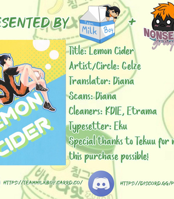 Gay Manga - [Gelze] Lemon Cider – Haikyuu!! dj [Eng] – Gay Manga