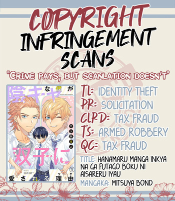 Gay Manga - [MITSUYA Bond] Hanamaru Manga Inkya na ga Futago Boku ni Aisareru Iyau [Eng] (update c.3) – Gay Manga