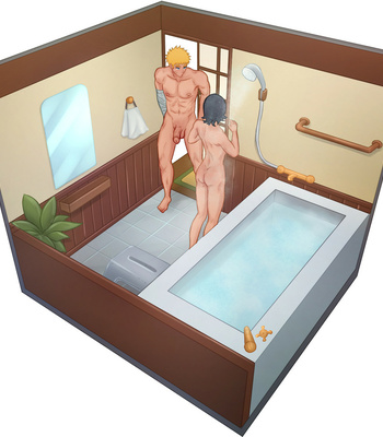 CamoHouse – Shower room (Boruto) – Gay Manga sex 8