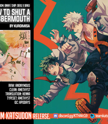 [kuroimisa] Urusai Kuchiwofusagu Sube – My Hero Academia dj [Eng] – Gay Manga sex 23