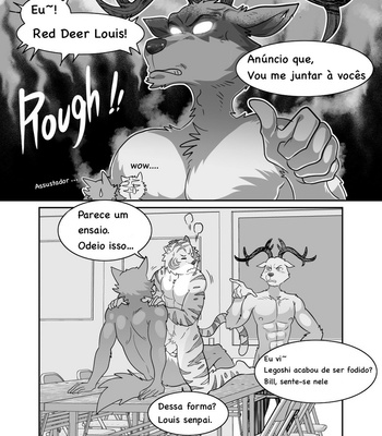 [Kumahachi] Sex-Education from Tiger and Deer – BEASTARS dj [Portuguese] – Gay Manga sex 25