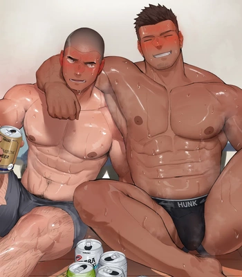 Gay Manga - [Hiroki] El Sexo Duro de unos Universitarios Borrachos (Takunomi DD no Deisuijuu Sex) [Spa] – Gay Manga
