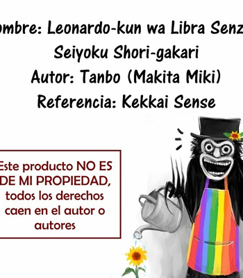 [Tanbo (Makita Miki)] Leonardo-kun wa Libra Senzoku Seiyoku Shori-gakari – Kekkai Sensen dj [Esp] – Gay Manga thumbnail 001