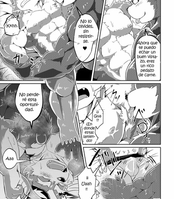 [Koukyuu denimu ni wa shichimi o kakenaide (futee)] Ookami Sousuke no Junan [Esp] – Gay Manga sex 38