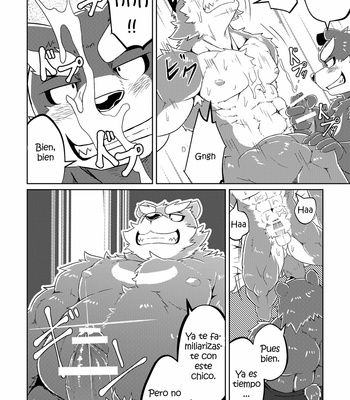 [Koukyuu denimu ni wa shichimi o kakenaide (futee)] Ookami Sousuke no Junan [Esp] – Gay Manga sex 41