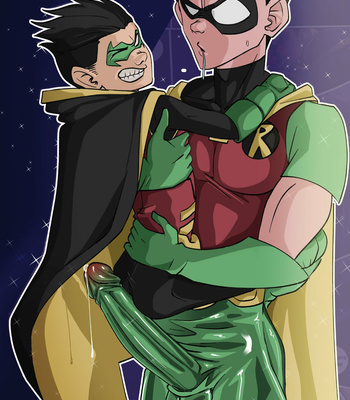 [DC] Dick Grayson and Damian Wayne Robin Teen Titans comic [Eng] – Gay Manga thumbnail 001