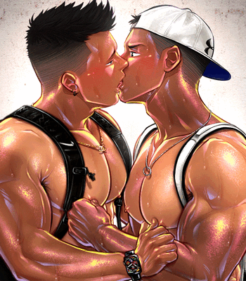 [ArtisticJinsky] Deep Kiss Frot (GIF) – Gay Manga sex 3