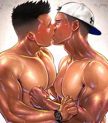 [ArtisticJinsky] Deep Kiss Frot (GIF) – Gay Manga sex 4