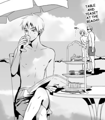 Hetalia dj – Trouble at the Beach [Eng] – Gay Manga thumbnail 001