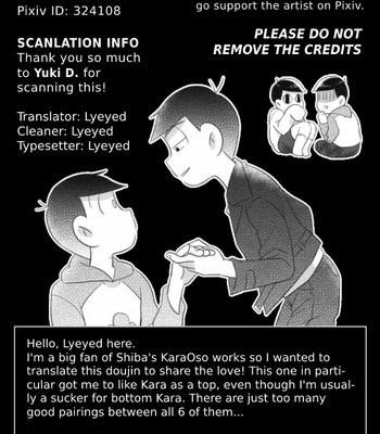 [Okayu Kyoushitsu/ Shiba] Indulges you campaign – Osomatsu-san dj [Eng] – Gay Manga sex 35
