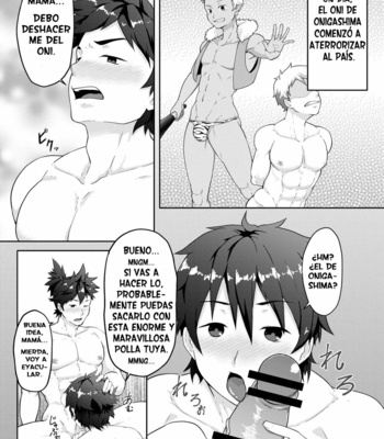[PULIN Nabe (kakenari)] Otogibanashi Momotarou [Spanish] – Gay Manga sex 10