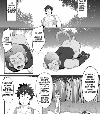 [PULIN Nabe (kakenari)] Otogibanashi Momotarou [Spanish] – Gay Manga sex 12