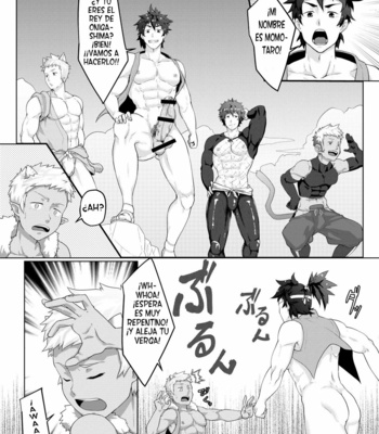 [PULIN Nabe (kakenari)] Otogibanashi Momotarou [Spanish] – Gay Manga sex 22