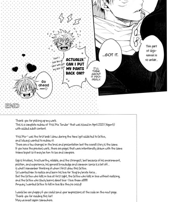 [Todome/ Syake] Kiss Me Tender Plus!! – Jujutsu Kaisen dj [Eng] – Gay Manga sex 26