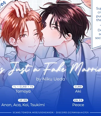 Gay Manga - [UEDA Niku] Kore wa Uso no Kekkon Dakara [Eng] (c.1) – Gay Manga