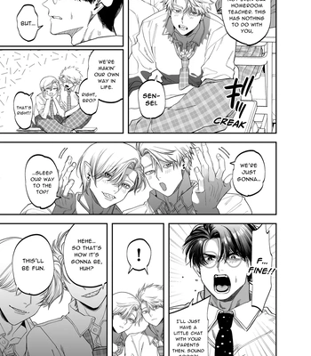 [KANIPANKO (Kanipan Mushamusha)] Teach us, Mazo-Sensei! ~Ravished and Corrupted by the Delinquent Sadist Brothers I Teach~ [Eng] – Gay Manga sex 6